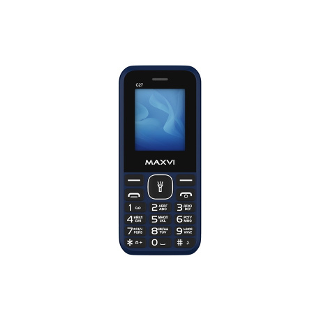 Сотовый Maxvi C27 Blue 2sim/1.77"/160*128/microSD/0.3МП/Bt/600мАч/моноблок