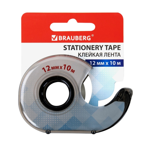 Скотч 12мм.*10м. BRAUBERG в диспенсере (227263)