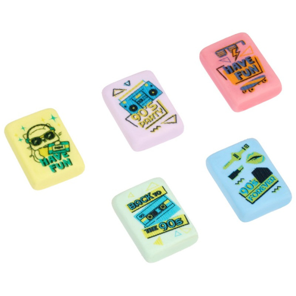 Ластик MESHU "Party", прямоугольный MS_40860