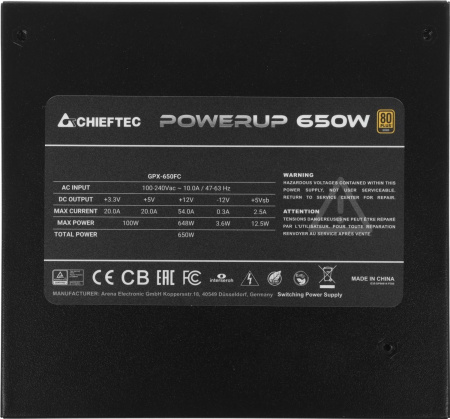 Блок питания CHIEFTEC Chieftec ATX 650W
