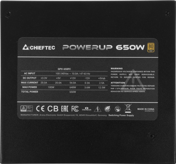 Блок питания CHIEFTEC Chieftec ATX 650W