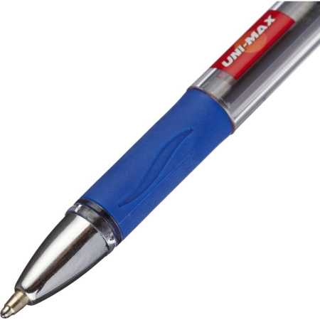 Ручка шариковая Unomax Ultra Glide 1мм, масл. основа, синяя (721879)