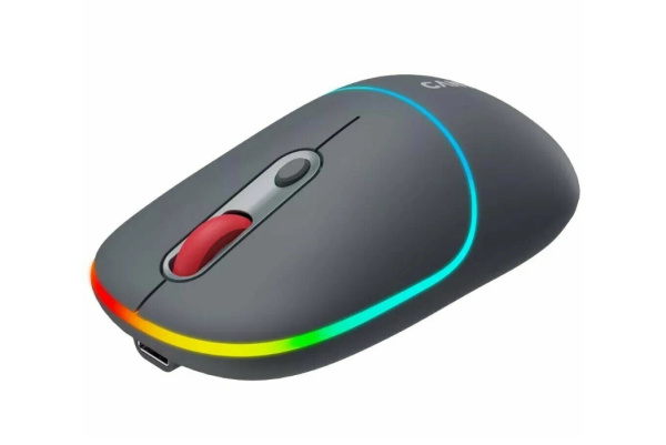 Мышь беспроводная Canyon MW-22 оптическая, 1600dpi, Bluetooth/Радиоканал Dark Grey (CNS-CMSW22DG)