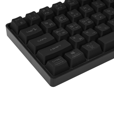 Игровая беспроводная клавиатура PANTEON M2 BW мембранная TKL (65%) с LED-подсветкой MULTICOLOR, 2.4Ггц / BT5/1