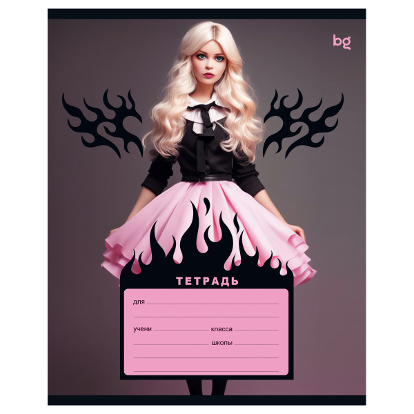 Тетрадь 12л. кл. "Cutie" BG Т5ск12_бл 55472