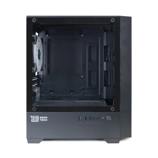 Корпус mATX Б_БП BaseTech eXtreme GFX-06 (USB3.0,Audio,TG,черный,4х120мм FRGB)[BT-GFX-06-MESH-4F-RGB]