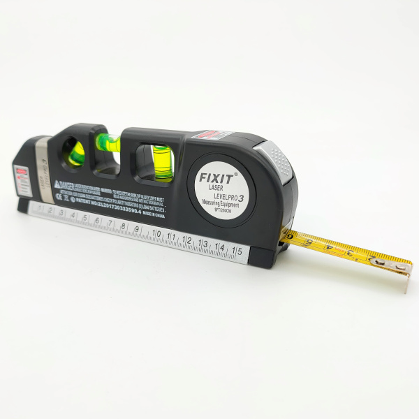 Уровень строительный 210мм, лазер, рулетка, Huoto DC25D