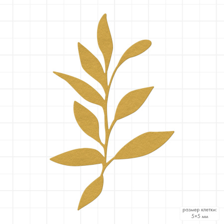 Нож для вырубки "Mr.Painter" DICUT-M0118 3.9 x 6.1 см Веточка