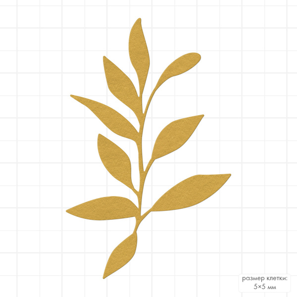 Нож для вырубки "Mr.Painter" DICUT-M0118 3.9 x 6.1 см Веточка