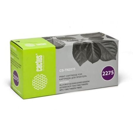 Картридж_лазерный Cactus CS-TN2275S (TN-2275) для BROTHER DCP 7060,HL 2240/2250,MFC 7360 черный (2600 стр)