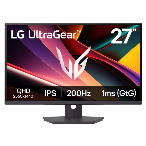 Монитор 27" LG 27G610A-B  IPS, 2560x1440, 200Hz, 1ms, 400сd/m, 1000:1, HDR10 | 2xHDMI(2.0), DP(1.4) | HAS, Pivot, Swivel, ExPSU, Vesa 100, Black