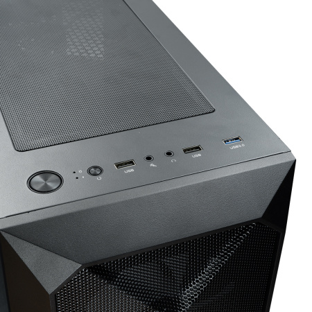 Корпус ATX Б_БП XASTRA A304 4FRGB Black (USB3.0,Audio,TG+Mesh,черный,4х120мм FRGB)[A304-4FC12F]