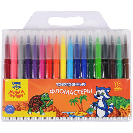 Фломастеры 18цв. Мульти-Пульти "Енот на Сейшелах"  WP_11634