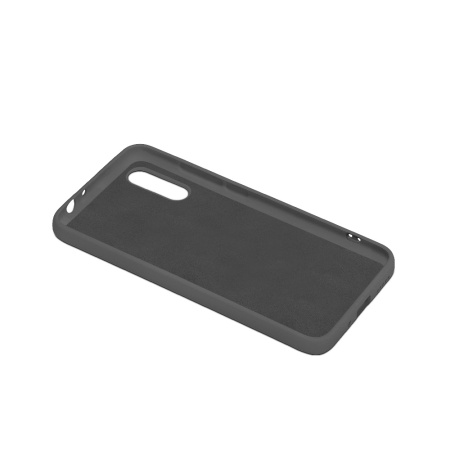 Чехол силиконовый с микрофиброй для Huawei Y8p DF hwOriginal-16 (black)