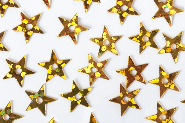 Пайетки "Zlatka" россыпью ZF-19 7 мм 7 х 7 мм 10 г №07 т.желтый