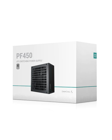 Блок питания 450Вт Deepcool PF450 80+ (APFC,120мм,2PCI-E,6SATA,80+)[R-PF450D-HA0B-EU]