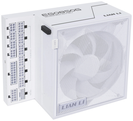 Блок питания 850Вт Lian Li EG0850G White (ATX 3.1,APFC,120мм,4PCI-E+12VHPWR,8SATA,PCIe 5.1,80+Gold,полностью модульный)[G9P.EG0850G.W000.RU]