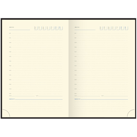 Ежедневник DELUCCI А5 недатир. 184л. "Фактурная кожа" зол. срез, коричневый UD1_90502