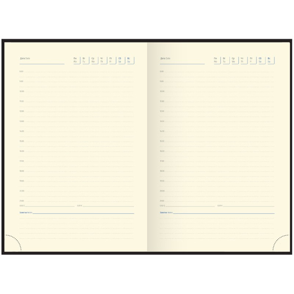 Ежедневник DELUCCI А5 недатир. 184л. "Фактурная кожа" зол. срез, коричневый UD1_90502