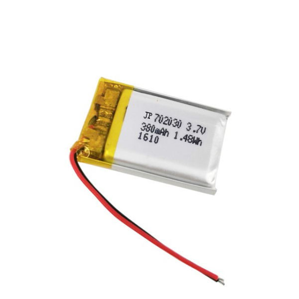 Аккумулятор Li-Pol 3.7в,   350мАч, 7.0*20*30мм, контроллер, 2 провода, 702030