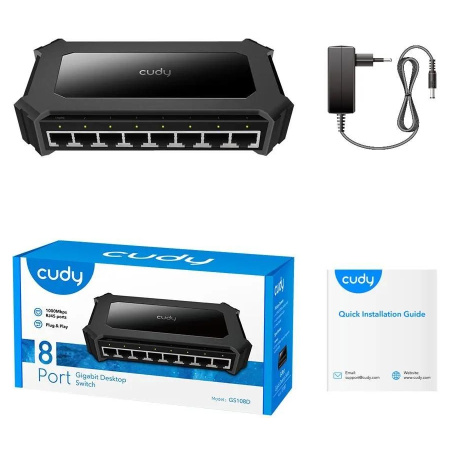 Коммутатор CUDY GS108D 8-port 10\100\1000_Mbps