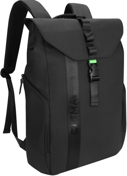 Рюкзак для ноутбука 15.6" Digma Lifestyle L1 черный полиэстер (DGBP15L1BK)