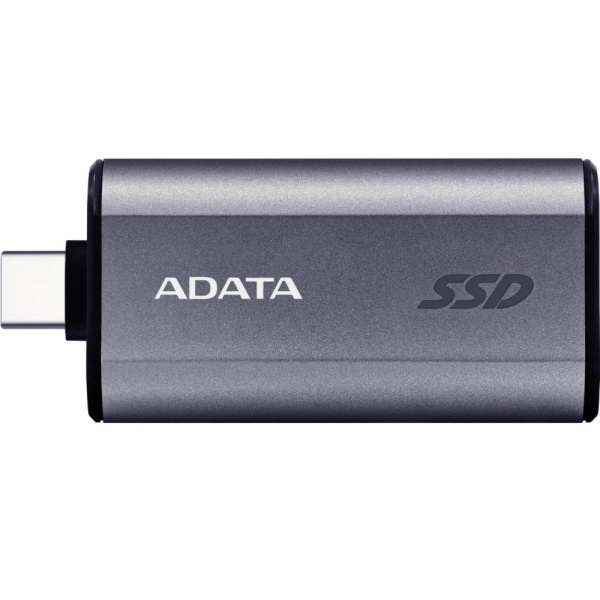 Твердотельный накопитель/ ADATA External SSD SC750, 2000GB, Type-C, USB 3.2 Gen2, R/W 1050/1000 MB/s, 53x28x12mm, Grey (5 лет)