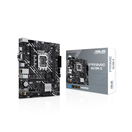 Мат.плата S1700 H610 Asus PRIME H610M-D (mATX,2DDR5,M.2,PCI-E16,PCI-E,4SATA3,VGA,HDMI,COM,PC5600)