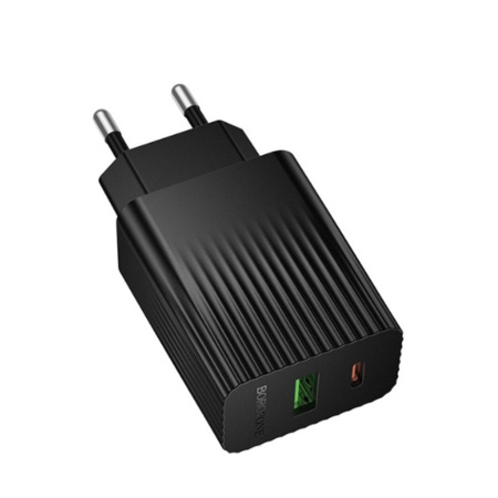 Зарядное_устройство - TypeC+USB 18+20W BOROFONE BAS74A черный