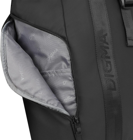 Рюкзак для ноутбука 15.6" Digma Lifestyle L1 черный полиэстер (DGBP15L1BK)