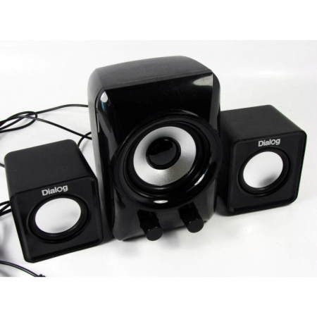 Актив.колонки 2.1 Dialog Colibri AC-202UP 11Вт, питание от USB, пластик, Black