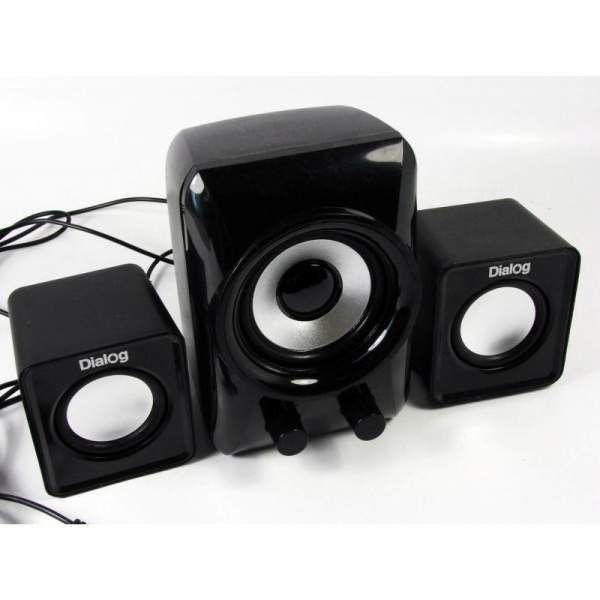 Актив.колонки 2.1 Dialog Colibri AC-202UP 11Вт, питание от USB, пластик, Black