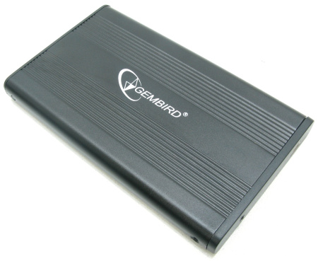 Внешний бокс для HDD 2.5" USB_2.0  Gembird EE2-U2S-5 черный,металл