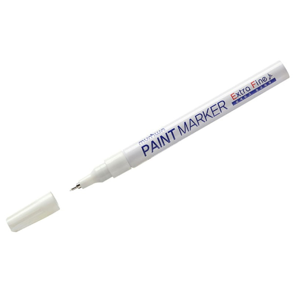 Маркер-краска MunHwa "Extra Fine Paint Marker" 1мм., белый (EFPM-05)