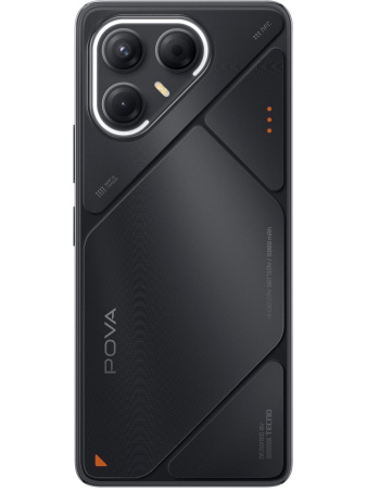 Смартфон Tecno POVA 7 5G 8Гб 256Гб Geek Black 6.78", IPS, 2460*1080, 4*2+4*2.5ГГц, 50Мп, 13Мп, 5G, 6000мАч, And 15