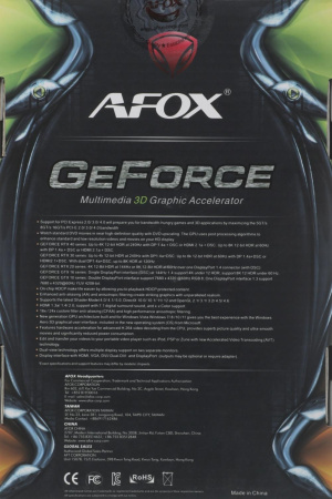 Видеокарта Afox PCI-E 3.0 AF610-1024D3L7-V6 NVIDIA GeForce GT 610 1Gb 64bit DDR3 810/1333 DVIx1 HDMIx1 CRTx1 HDCP Ret