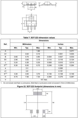 Симистор ACS108-6SN-TR 600V 0.8A SOT223