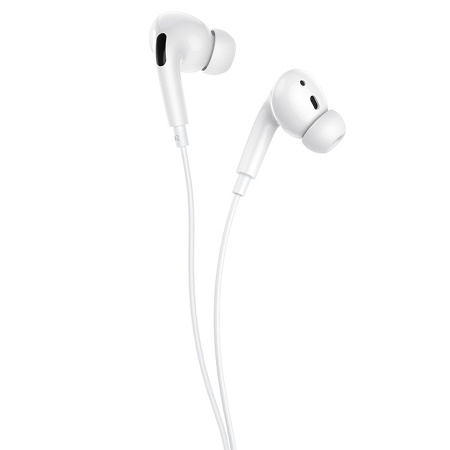 Гарнитура проводная HOCO M1 PRO вставные,16 Ом, 110 дБ, кабель 1.2м, белый, Type-C