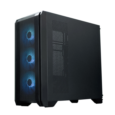 Корпус ATX Б_БП XASTRA A500 4ARGB Black (USB3.0,Audio,TG+Mesh,черный,PWM fans,4х120мм FC ARGB)[A500-BK-FC120ARGB-4F-GL]