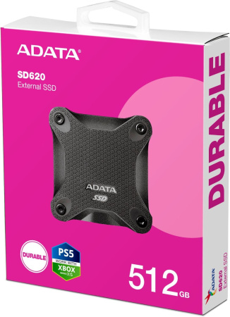 Накопитель SSD A-Data USB3.1 512GB SD620-512GCBK SD620 2.5" черный