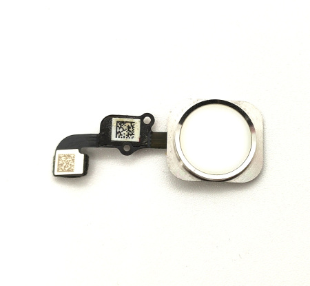 Шлейф iPhone 6S на кнопку HOME в сборе серебро