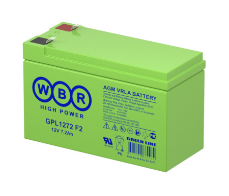 Аккумулятор WBR GPL1272 12V,7Ah,F2, (в94+6/д151/ш65)