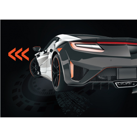 Клеенка для уроков труда КОКОС "Autosport", 50*70см (230334)