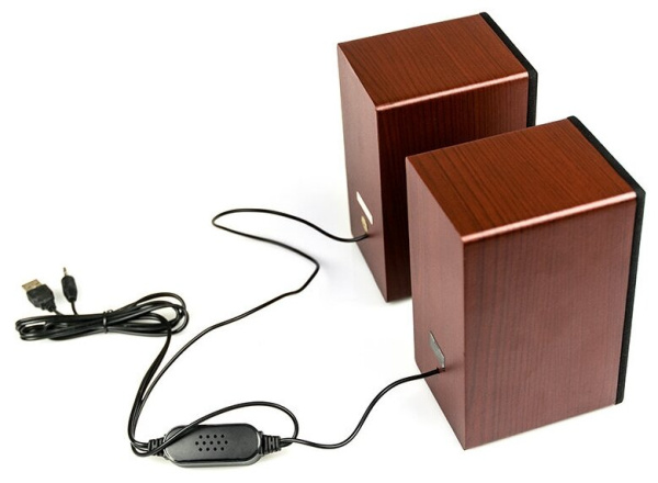 Актив.колонки 2.0 Dialog Stride AST-20UP 6Вт, питание от USB, MDF, Cherry