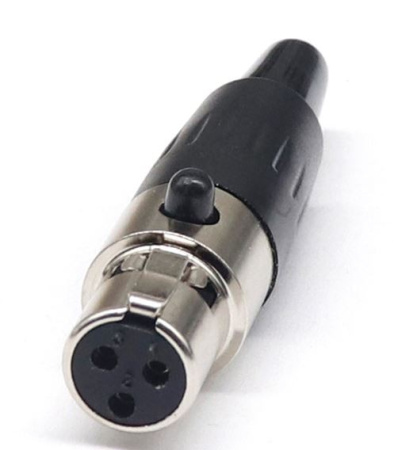 Разъем mini XLR, 3пин, гнездо, на кабель