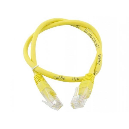 Патч-корд  0.5м кат_5E UTP желтый