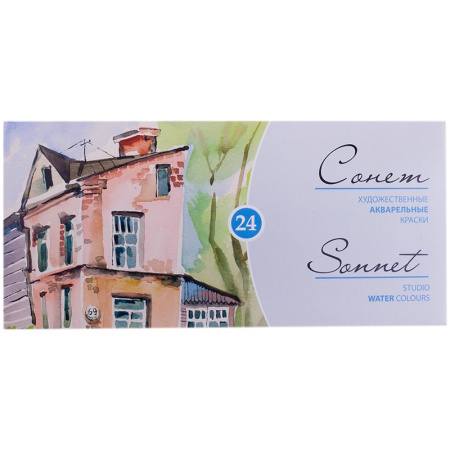 Акварель 24цв. Невская Палитра "Сонет", художественная, 2,5мл. 3541139