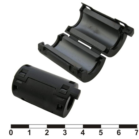 Фильтр ферритовый на кабель 11мм, черный, ZCAT2132-1130 Black