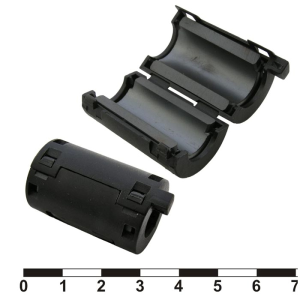 Фильтр ферритовый на кабель 11мм, черный, ZCAT2132-1130 Black