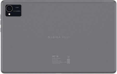 Планшет Digma Pro HIT 16 T616 (2.0) 8C RAM8Gb ROM256Gb 10.4" IPS 2000x1200 4G Android 13 серый 13Mpix 5Mpix BT WiFi microSD 1Tb 7000mAh 500hrs